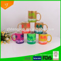 11oz ceramic mug printing, ccolour painting porcelain mug, standard coffee cup